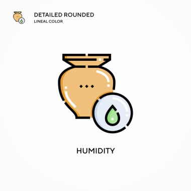 Nem vektör simgesi. Modern vektör illüstrasyon kavramları. Düzenlemesi ve kişiselleştirmesi kolay.