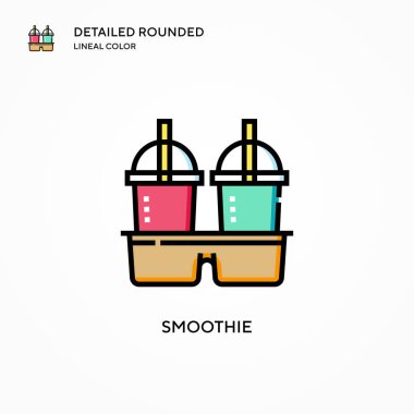Meyve suyu vektör simgesi. Modern vektör illüstrasyon kavramları. Düzenlemesi ve kişiselleştirmesi kolay.