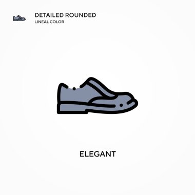 Zarif vektör simgesi. Modern vektör illüstrasyon kavramları. Düzenlemesi ve kişiselleştirmesi kolay.