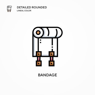 Sargı vektör simgesi. Modern vektör illüstrasyon kavramları. Düzenlemesi ve kişiselleştirmesi kolay.