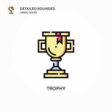 Ödül vektör simgesi. Modern vektör illüstrasyon kavramları. Düzenlemesi ve kişiselleştirmesi kolay.