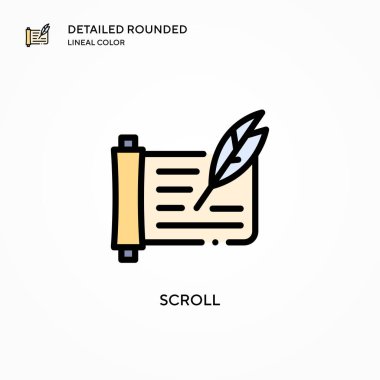 Vektör simgesini kaydır. Modern vektör illüstrasyon kavramları. Düzenlemesi ve kişiselleştirmesi kolay.