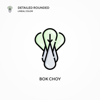 Bok choy vektör simgesi. Modern vektör illüstrasyon kavramları. Düzenlemesi ve kişiselleştirmesi kolay.