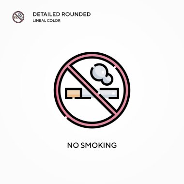 Dumanı tüten vektör simgesi yok. Modern vektör illüstrasyon kavramları. Düzenlemesi ve kişiselleştirmesi kolay.