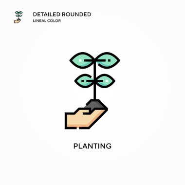 Vektör simgesi yerleştiriliyor. Modern vektör illüstrasyon kavramları. Düzenlemesi ve kişiselleştirmesi kolay.