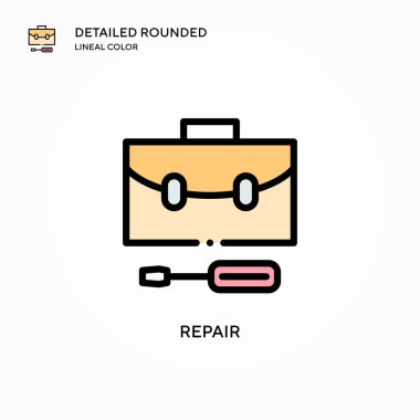 Vektör simgesini onar. Modern vektör illüstrasyon kavramları. Düzenlemesi ve kişiselleştirmesi kolay.