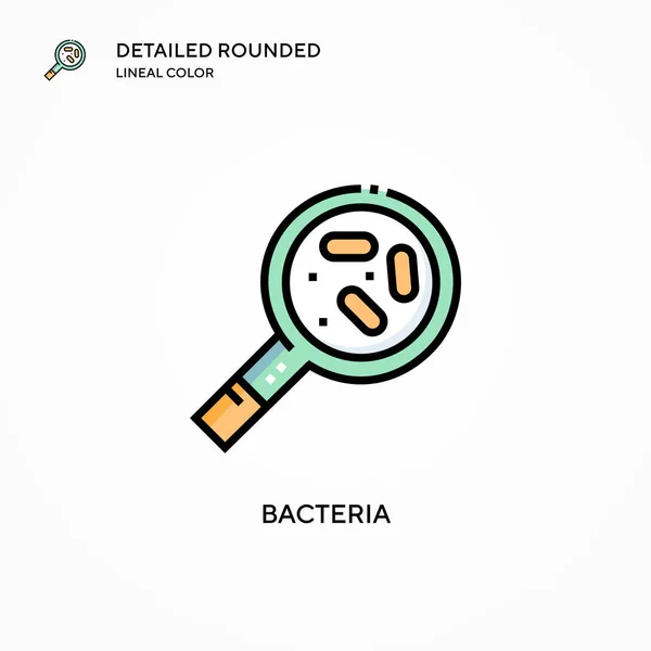 Bakterienvektorsymbol Moderne Konzepte Zur Vektorillustration Einfach Bearbeiten Und Anzupassen — Stockvektor
