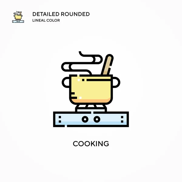 Icono Del Vector Cocina Conceptos Modernos Ilustración Vectorial Fácil Editar — Vector de stock