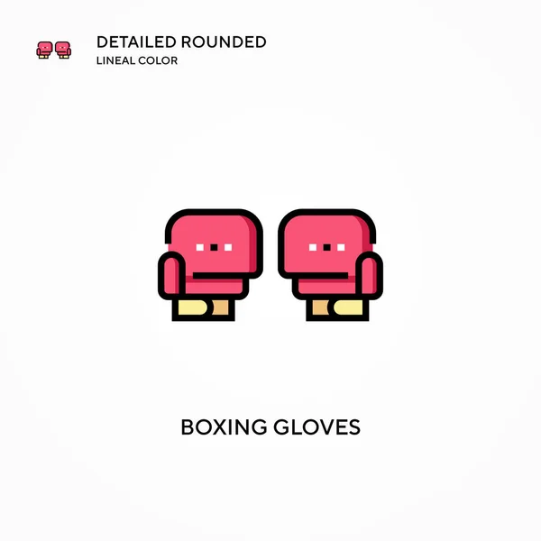 Guantes Boxeo Vector Icono Conceptos Modernos Ilustración Vectorial Fácil Editar — Vector de stock