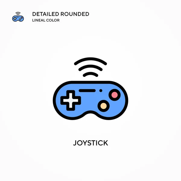 Joystick Vector Icon Modern Vector Illustration Concepts Easy Edit Customize — Stock Vector