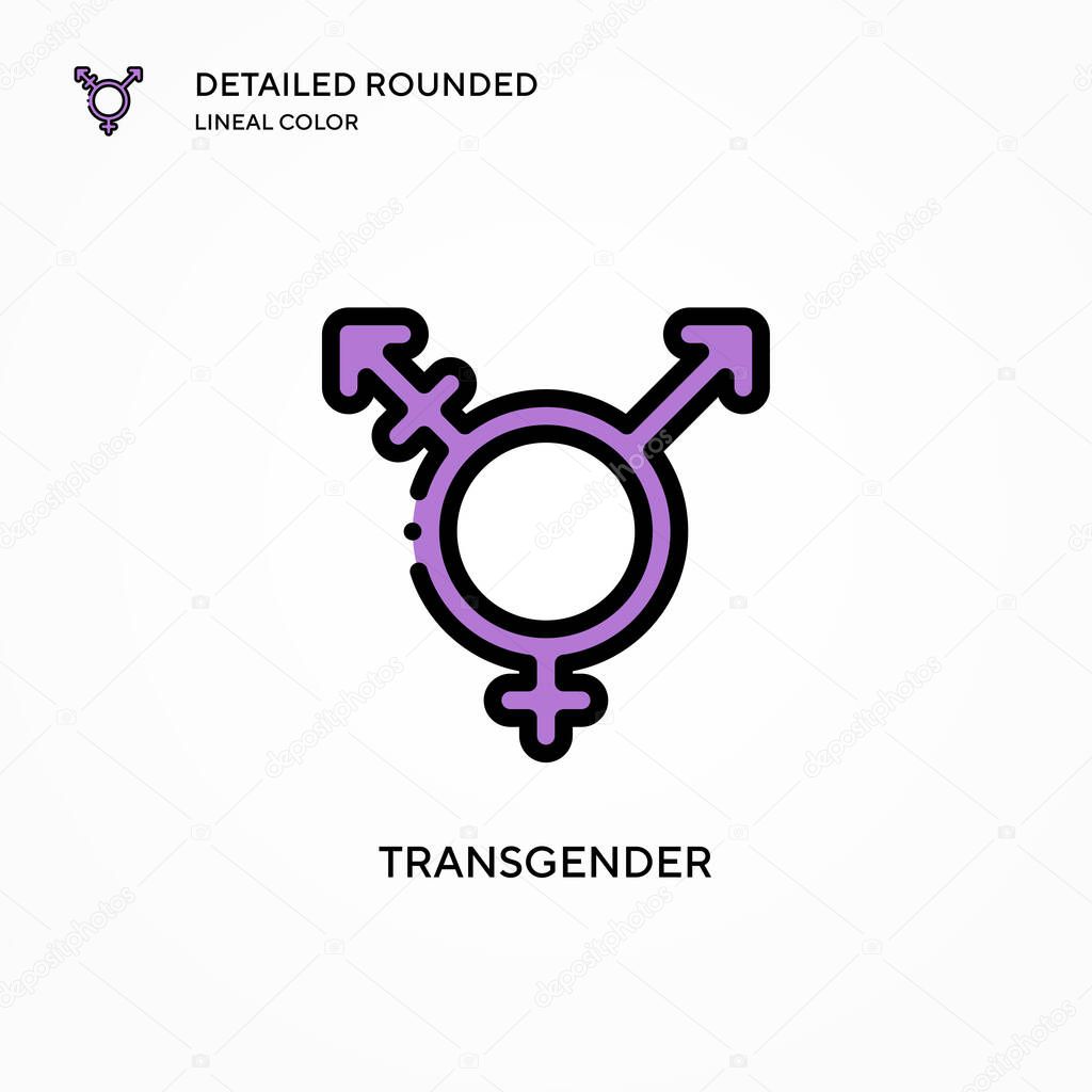 Transgender vector icon. Modern vector illustration concepts. Easy to edit and customize.