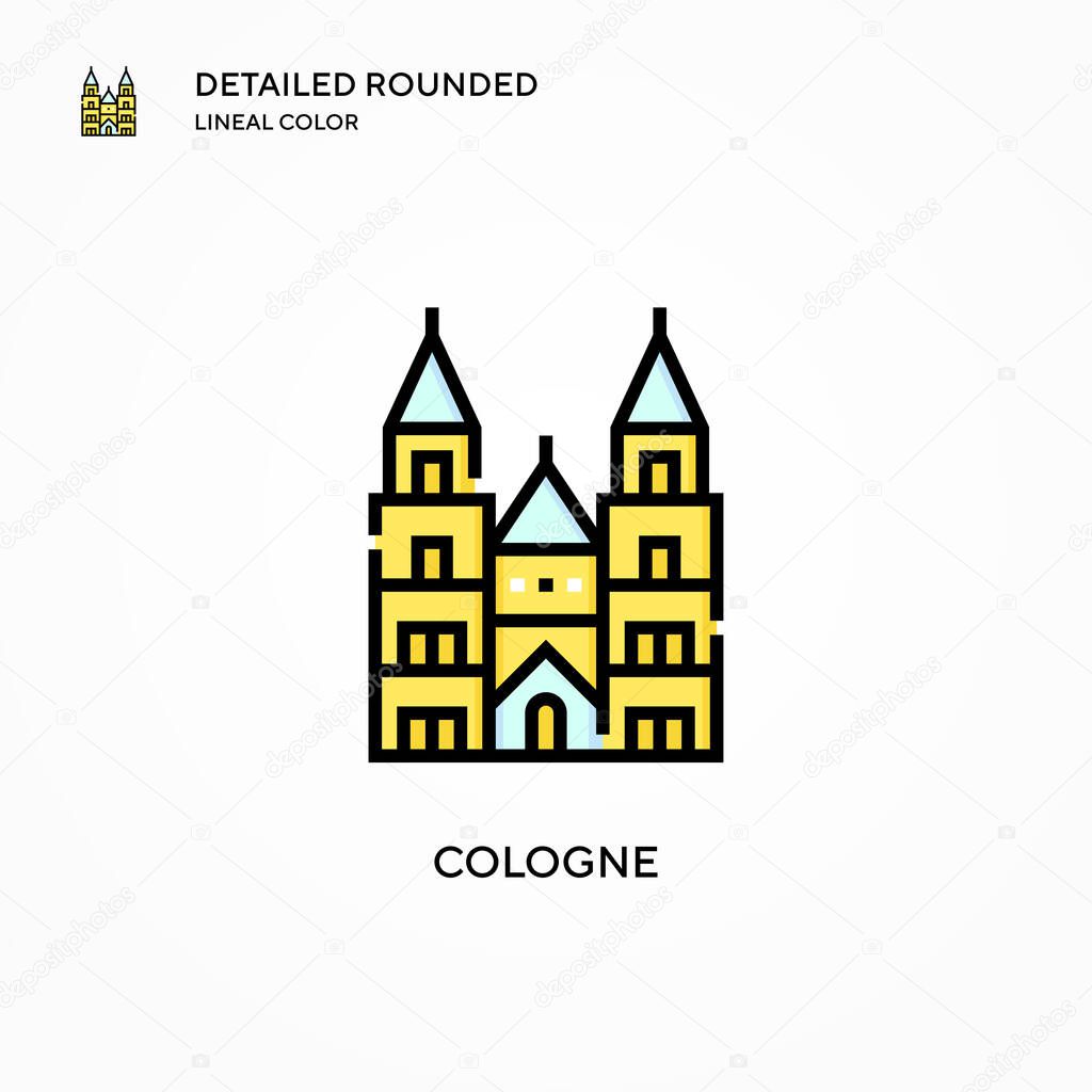 Cologne vector icon. Modern vector illustration concepts. Easy to edit and customize.