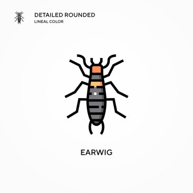 Kulaklık vektör ikonu. Modern vektör illüstrasyon kavramları. Düzenlemesi ve kişiselleştirmesi kolay.