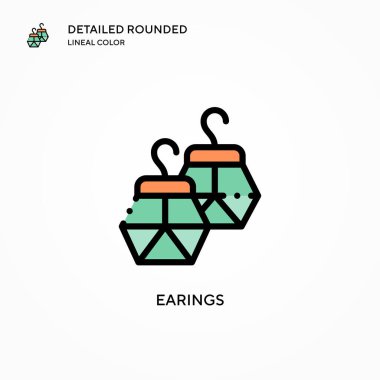 Küre vektör simgesi. Modern vektör illüstrasyon kavramları. Düzenlemesi ve kişiselleştirmesi kolay.