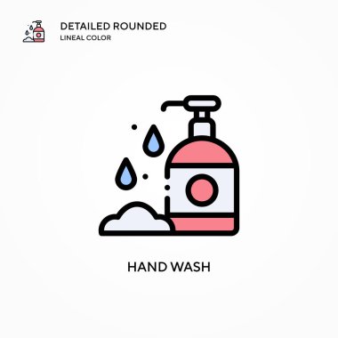 El yıkama vektör simgesi. Modern vektör illüstrasyon kavramları. Düzenlemesi ve kişiselleştirmesi kolay.