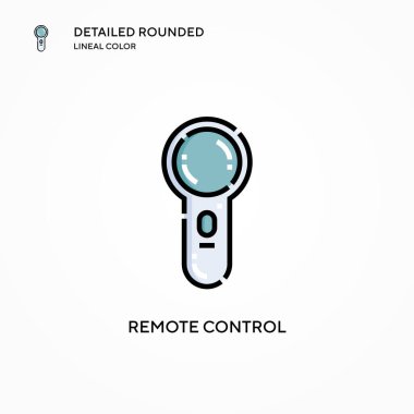Uzaktan kumanda vektör simgesi. Modern vektör illüstrasyon kavramları. Düzenlemesi ve kişiselleştirmesi kolay.