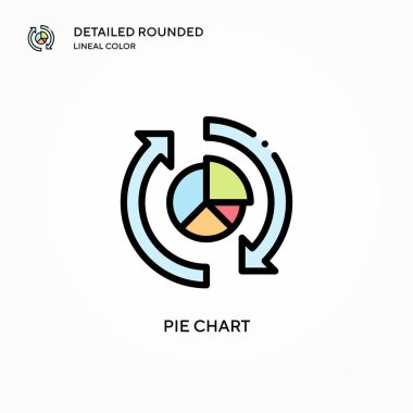Pasta grafik vektör simgesi. Modern vektör illüstrasyon kavramları. Düzenlemesi ve kişiselleştirmesi kolay.