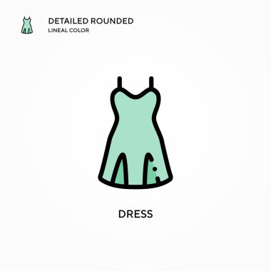 Vektör simgesini giyin. Modern vektör illüstrasyon kavramları. Düzenlemesi ve kişiselleştirmesi kolay.