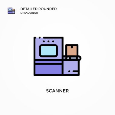 Tarayıcı vektör simgesi. Modern vektör illüstrasyon kavramları. Düzenlemesi ve kişiselleştirmesi kolay.