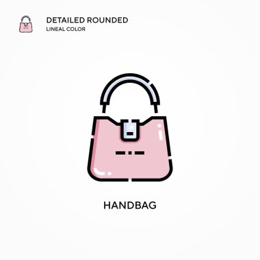 Çanta vektör simgesi. Modern vektör illüstrasyon kavramları. Düzenlemesi ve kişiselleştirmesi kolay.