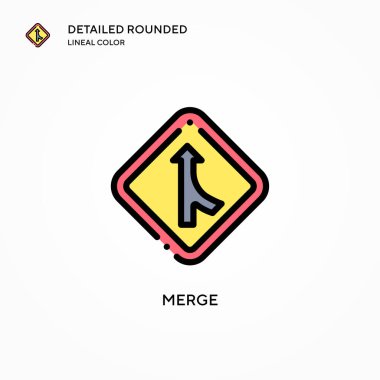 Vektör simgesini birleştir. Modern vektör illüstrasyon kavramları. Düzenlemesi ve kişiselleştirmesi kolay.