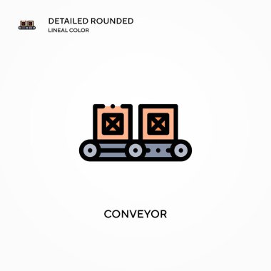 Taşıyıcı vektör simgesi. Modern vektör illüstrasyon kavramları. Düzenlemesi ve kişiselleştirmesi kolay.