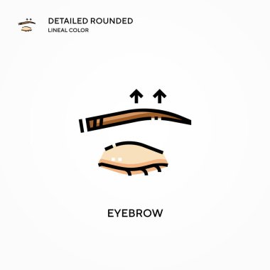 Kaş vektör simgesi. Modern vektör illüstrasyon kavramları. Düzenlemesi ve kişiselleştirmesi kolay.