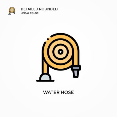 Su hortumu vektör simgesi. Modern vektör illüstrasyon kavramları. Düzenlemesi ve kişiselleştirmesi kolay.