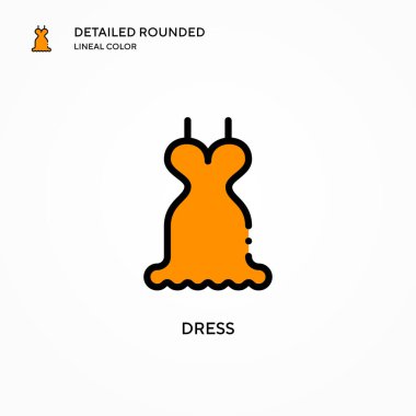 Vektör simgesini giyin. Modern vektör illüstrasyon kavramları. Düzenlemesi ve kişiselleştirmesi kolay.