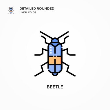 Böcek vektör simgesi. Modern vektör illüstrasyon kavramları. Düzenlemesi ve kişiselleştirmesi kolay.