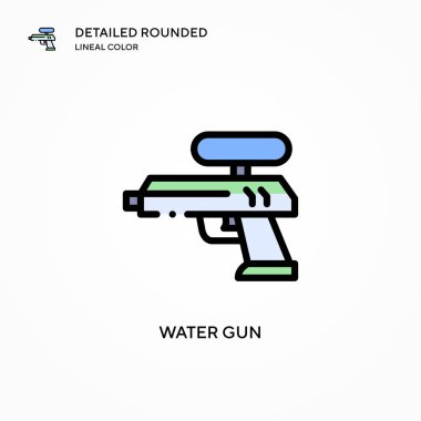 Su tabancası vektör simgesi. Modern vektör illüstrasyon kavramları. Düzenlemesi ve kişiselleştirmesi kolay.