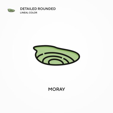 Moray vektör simgesi. Modern vektör illüstrasyon kavramları. Düzenlemesi ve kişiselleştirmesi kolay.
