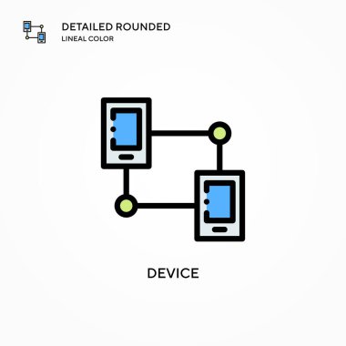 Aygıt vektör simgesi. Modern vektör illüstrasyon kavramları. Düzenlemesi ve kişiselleştirmesi kolay.