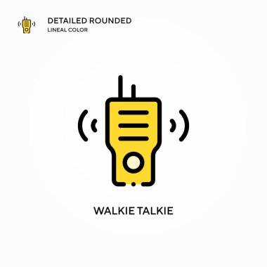 Telsiz konuşma vektör simgesi. Modern vektör illüstrasyon kavramları. Düzenlemesi ve kişiselleştirmesi kolay.