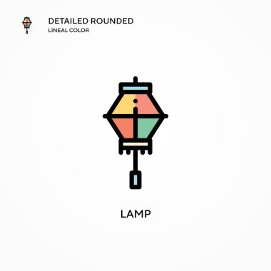 Lamba vektör simgesi. Modern vektör illüstrasyon kavramları. Düzenlemesi ve kişiselleştirmesi kolay.