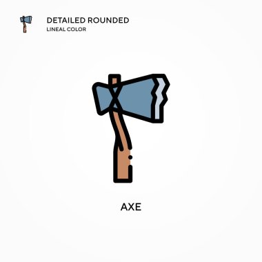 Axe vektör simgesi. Modern vektör illüstrasyon kavramları. Düzenlemesi ve kişiselleştirmesi kolay.