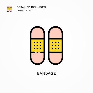 Sargı vektör simgesi. Modern vektör illüstrasyon kavramları. Düzenlemesi ve kişiselleştirmesi kolay.