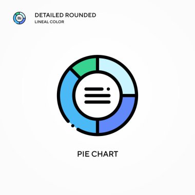 Pasta grafik vektör simgesi. Modern vektör illüstrasyon kavramları. Düzenlemesi ve kişiselleştirmesi kolay.