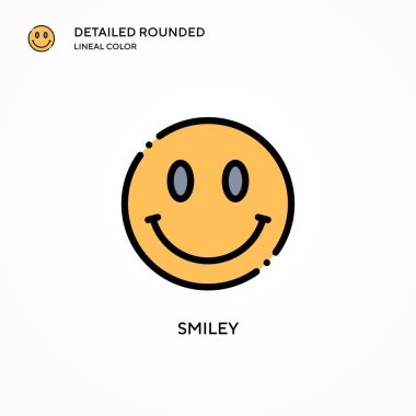 Güleç vektör simgesi. Modern vektör illüstrasyon kavramları. Düzenlemesi ve kişiselleştirmesi kolay.