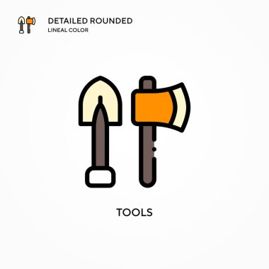 Araç vektör simgesi. Modern vektör illüstrasyon kavramları. Düzenlemesi ve kişiselleştirmesi kolay.