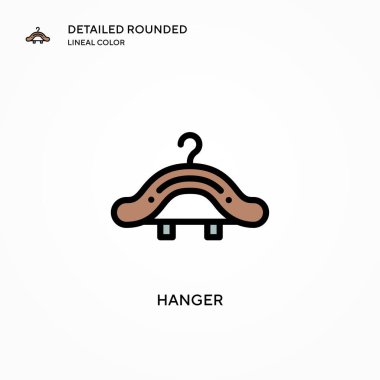 Askı vektör simgesi. Modern vektör illüstrasyon kavramları. Düzenlemesi ve kişiselleştirmesi kolay.