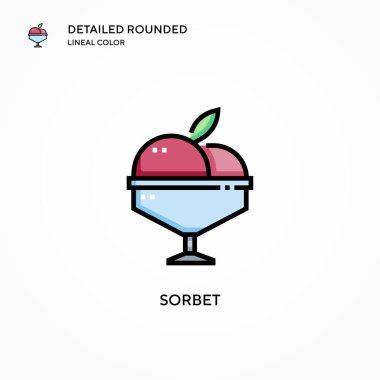 Şerbet vektör simgesi. Modern vektör illüstrasyon kavramları. Düzenlemesi ve kişiselleştirmesi kolay.