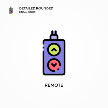 Uzak vektör simgesi. Modern vektör illüstrasyon kavramları. Düzenlemesi ve kişiselleştirmesi kolay.