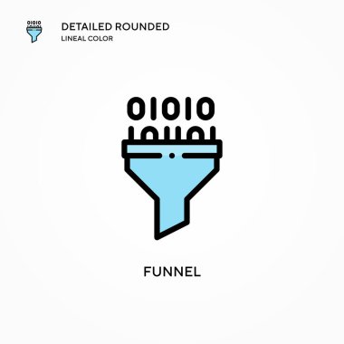 Huni vektör simgesi. Modern vektör illüstrasyon kavramları. Düzenlemesi ve kişiselleştirmesi kolay.