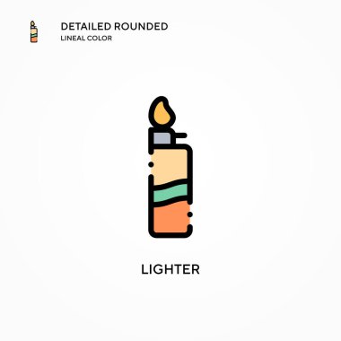 Daha hafif vektör simgesi. Modern vektör illüstrasyon kavramları. Düzenlemesi ve kişiselleştirmesi kolay.