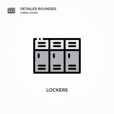 Dolaplar vektör simgesi. Modern vektör illüstrasyon kavramları. Düzenlemesi ve kişiselleştirmesi kolay.