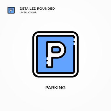 Park vektörü simgesi. Modern vektör illüstrasyon kavramları. Düzenlemesi ve kişiselleştirmesi kolay.