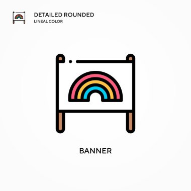 Sancak vektör simgesi. Modern vektör illüstrasyon kavramları. Düzenlemesi ve kişiselleştirmesi kolay.