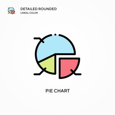 Pasta grafik vektör simgesi. Modern vektör illüstrasyon kavramları. Düzenlemesi ve kişiselleştirmesi kolay.