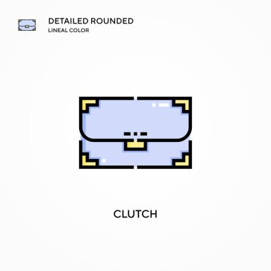 Debriyaj vektörü simgesi. Modern vektör illüstrasyon kavramları. Düzenlemesi ve kişiselleştirmesi kolay.